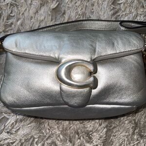 Coach Pillow Tabby Mini- Silver